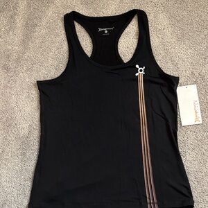 Orangetheory Black Tank with Orange Stripes